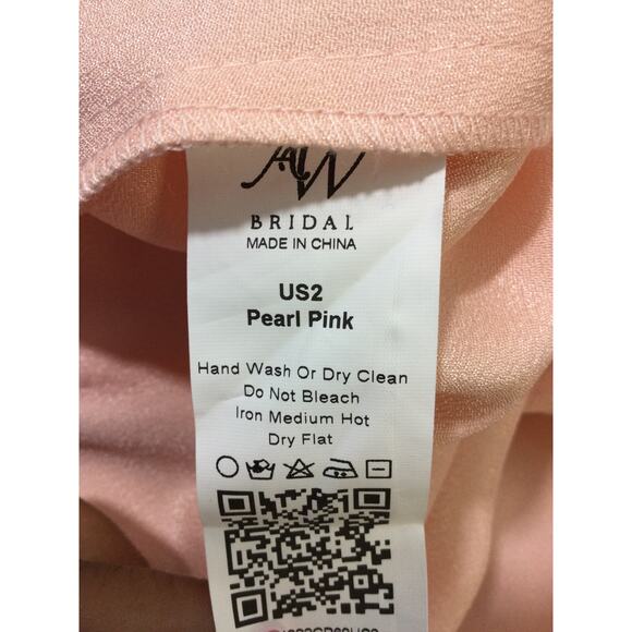 AW BRIDAL 2 XS pearl pink Leggero wedding guest bridesmaid party maxi dress b100 - Picture 10 of 10